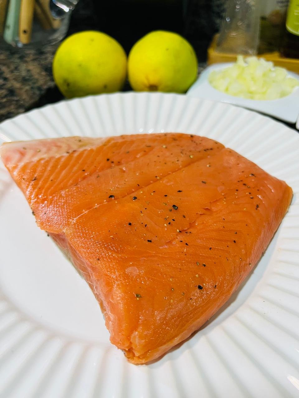 Filé de salmão para Wellington